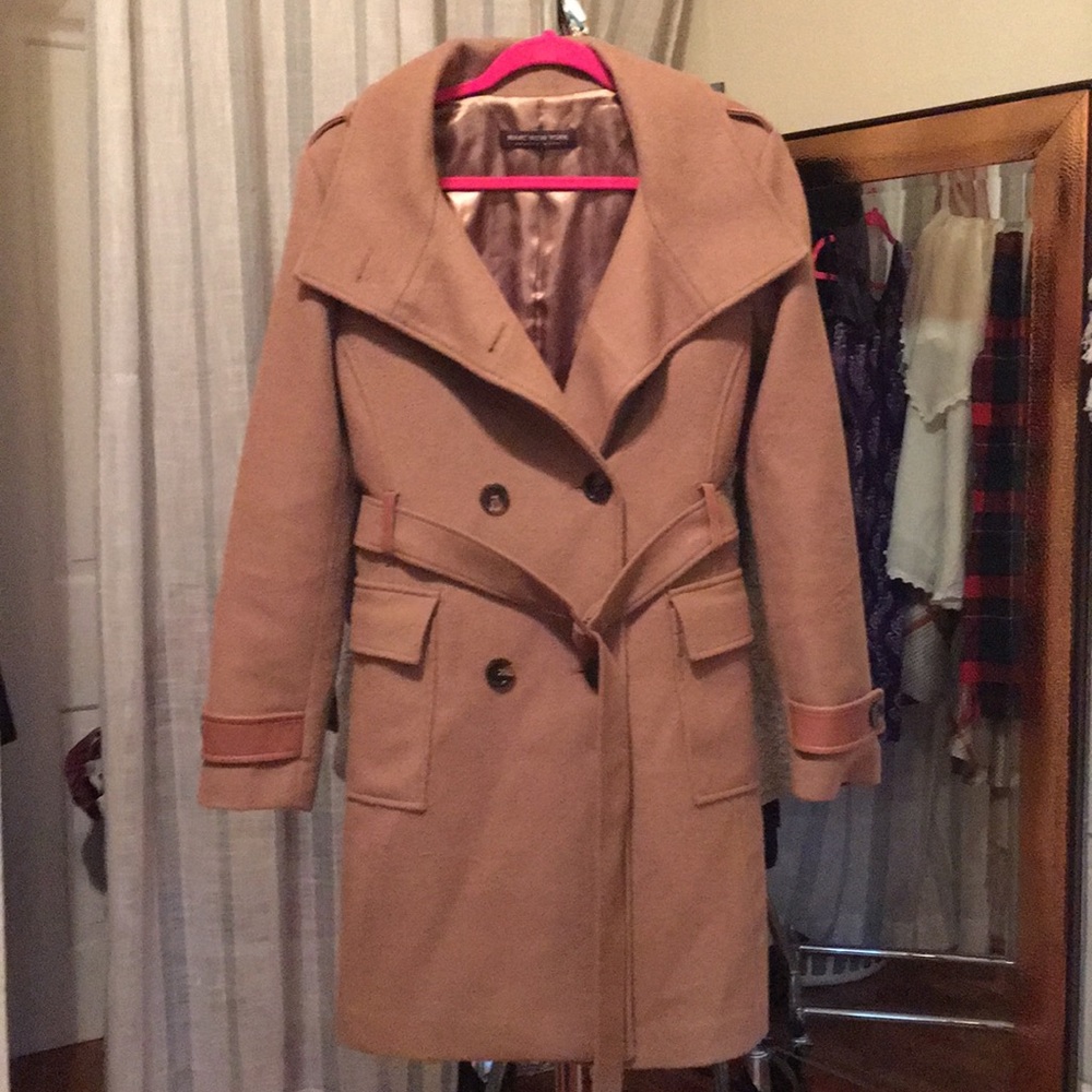 Camel winter coat w/ belt - Marc New York